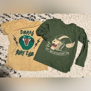 Tiny Whales boys tshirts size 4